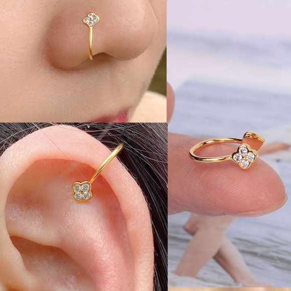 5/$35 BUNDLE DEAL Gold Tone Ear Nose Cuff NEW - Picture 1 of 1